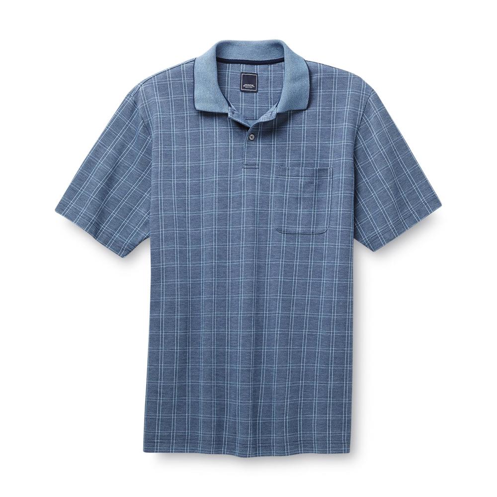 Arrow Men's Big & Tall Polo Shirt Windowpane