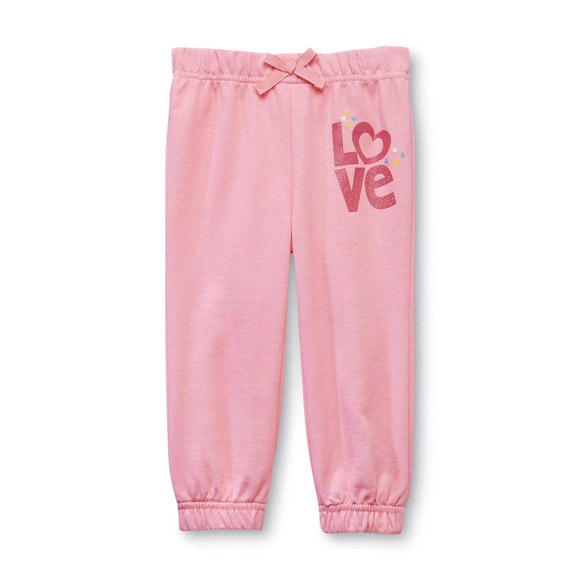 WonderKids Infant & Toddler Girl's French Terry Pants - Love
