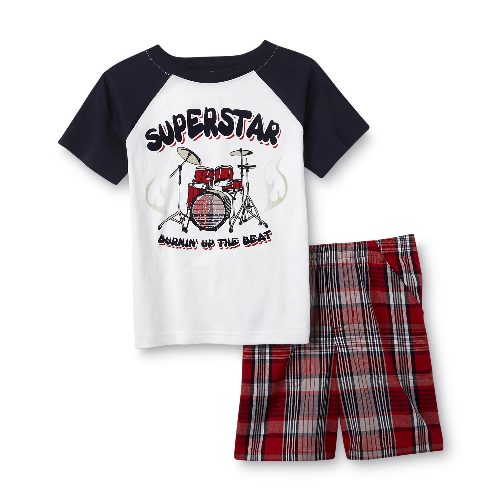 Toughskins Infant & Toddler Boy's T-Shirt & Shorts - Rock 'n' Roll Superstar
