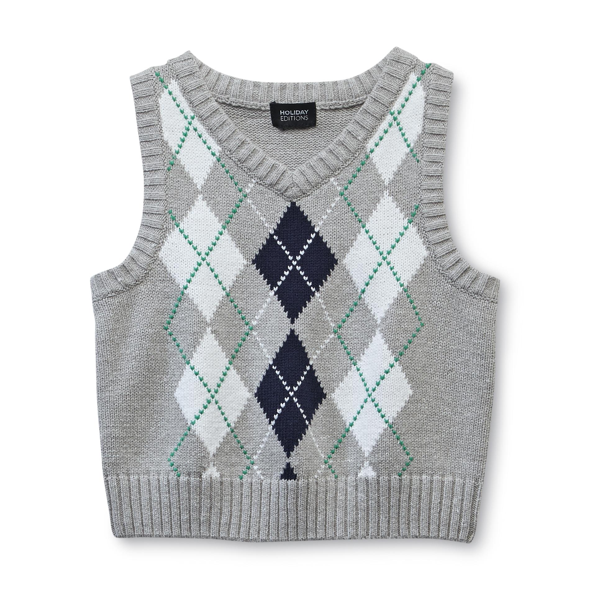 Holiday Editions Infant & Toddler Boy's Knit Sweater Vest - Argyle