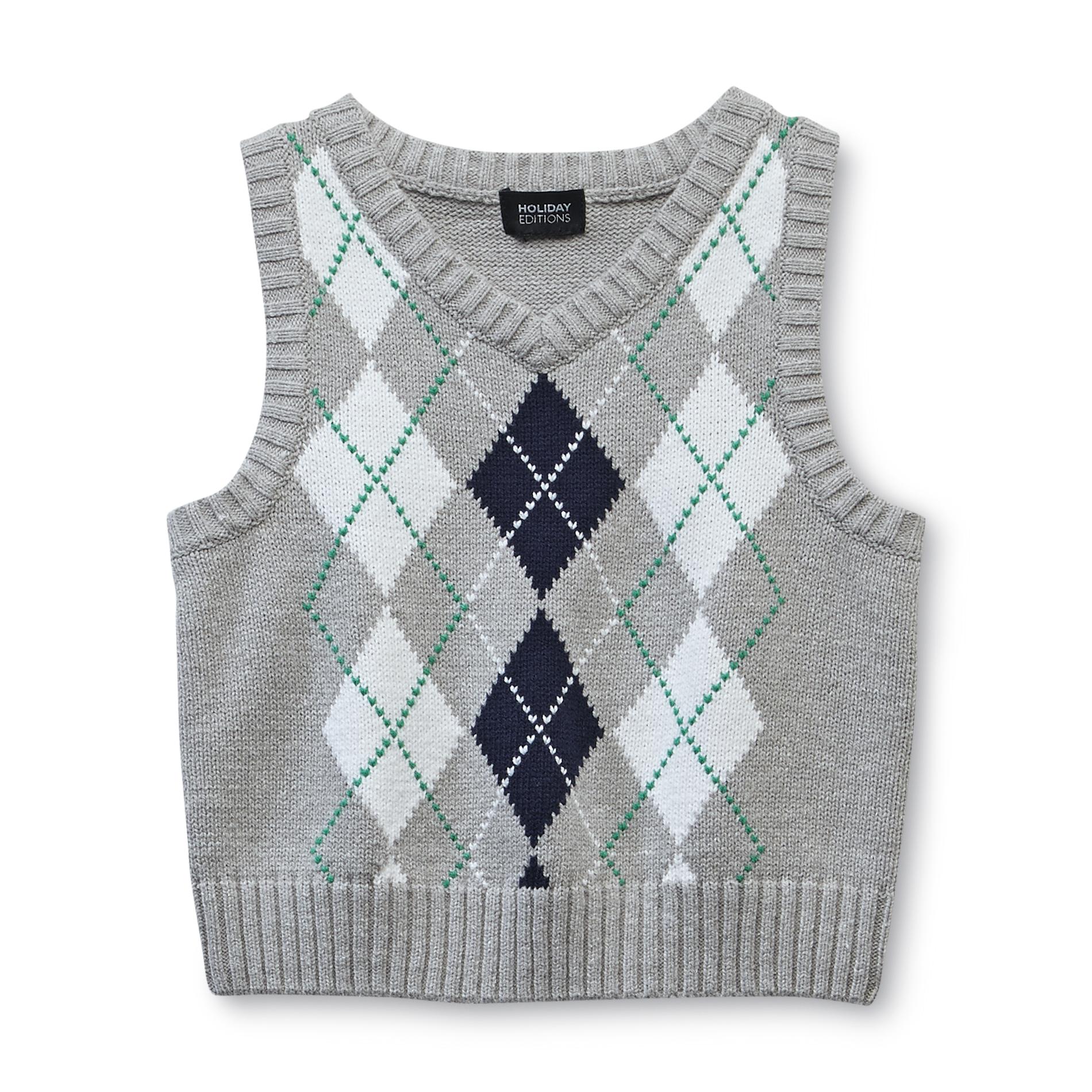 Holiday Editions Infant & Toddler Boy's Knit Sweater Vest Argyle
