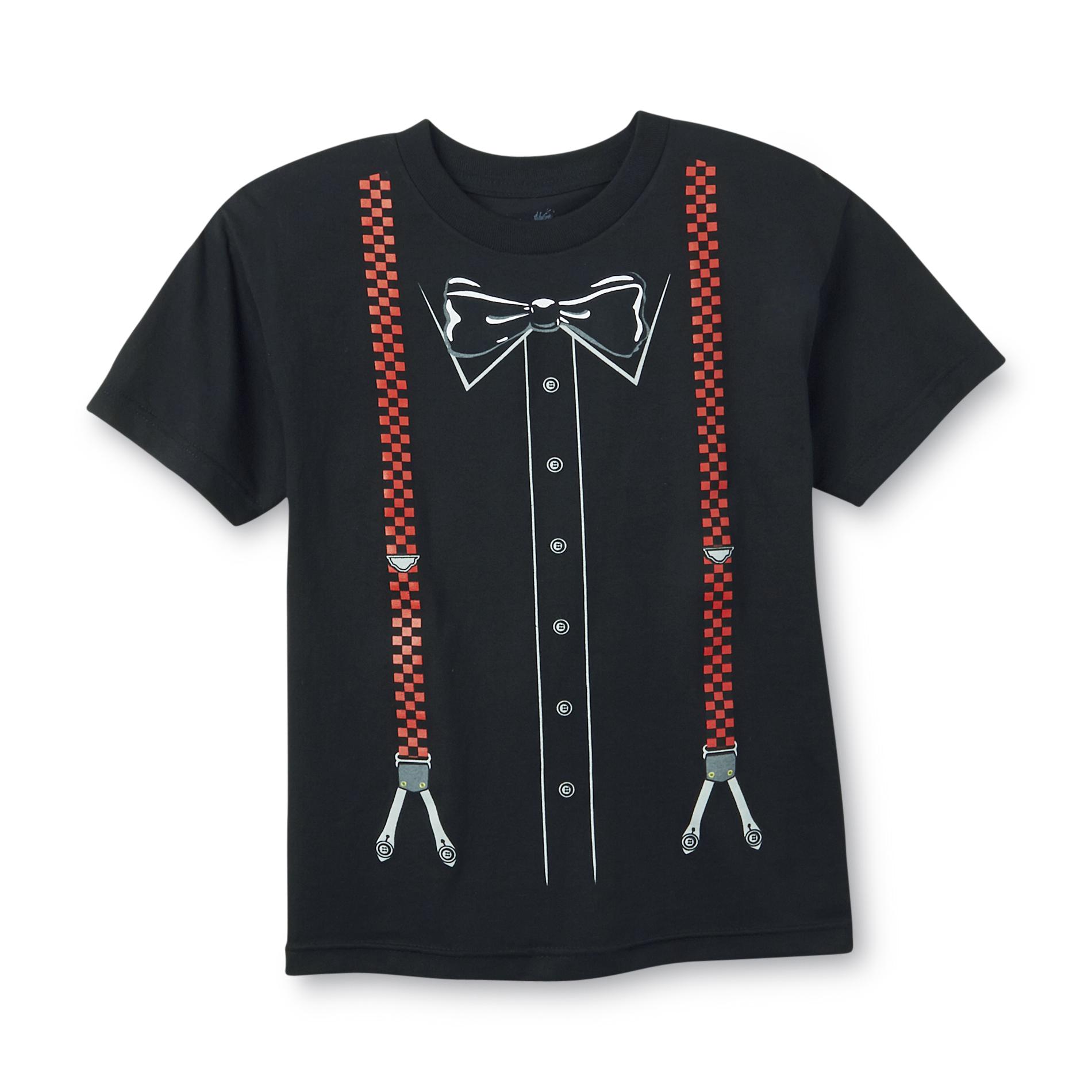 Infinite Visions Boy's Graphic T-Shirt - Bow Tie & Suspenders