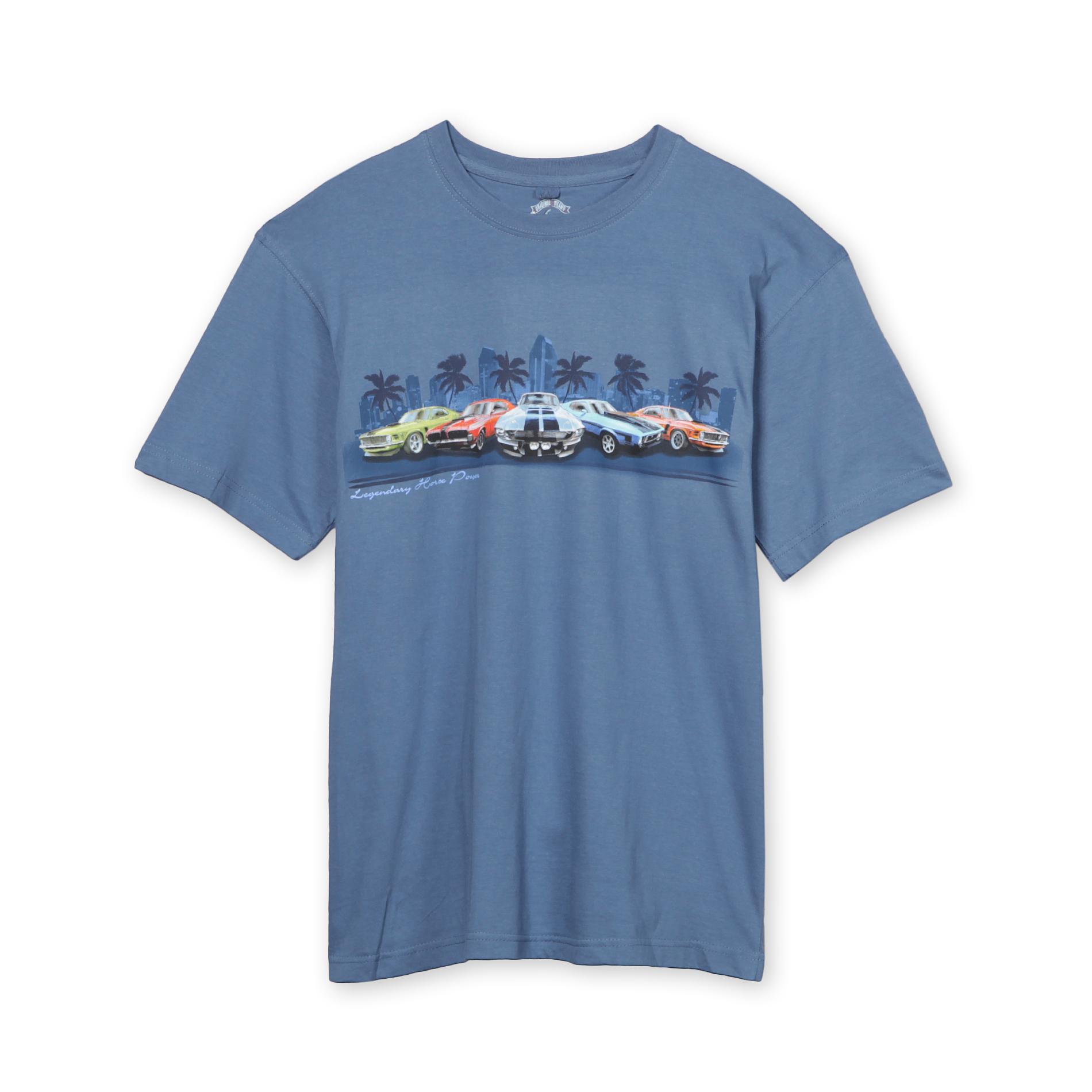 Outdoor Life Men's Big & Tall Graphic T-Shirt - Classic Cars by Out of Bounds