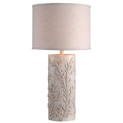 Kenroy Home 32267AWH Reef Table Lamp, Large 30 inch, White