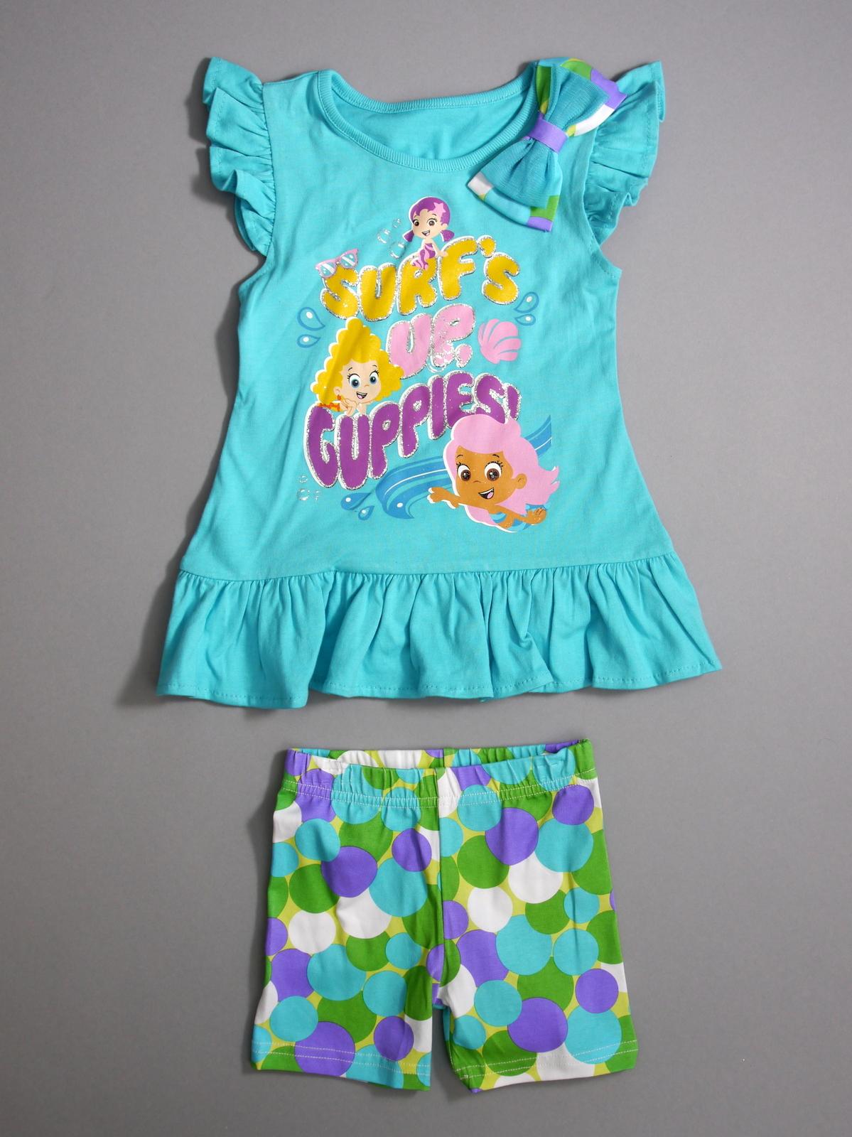 Nickelodeon Bubble Guppies Toddler Girl's Top & Shorts
