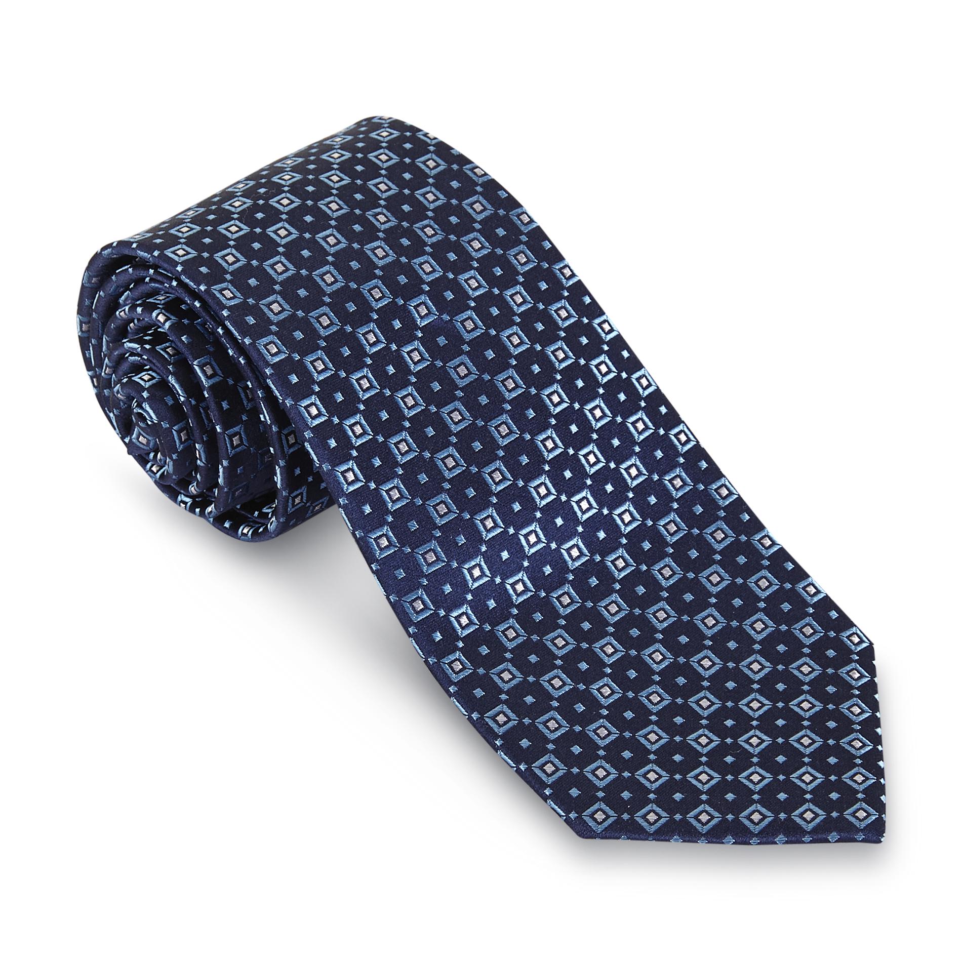 Covington Men's Silk Necktie - Square Pattern