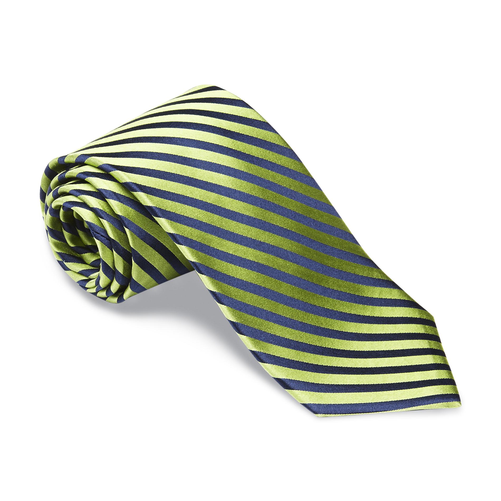 U.S. Polo Assn. Men's Diagonal Stripe Silk Necktie