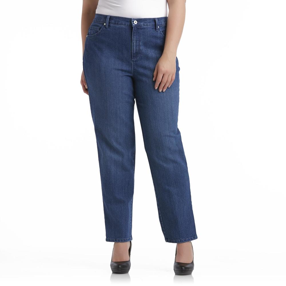 Gloria Vanderbilt Women's Plus Amanda Dazzle Bling Jeans
