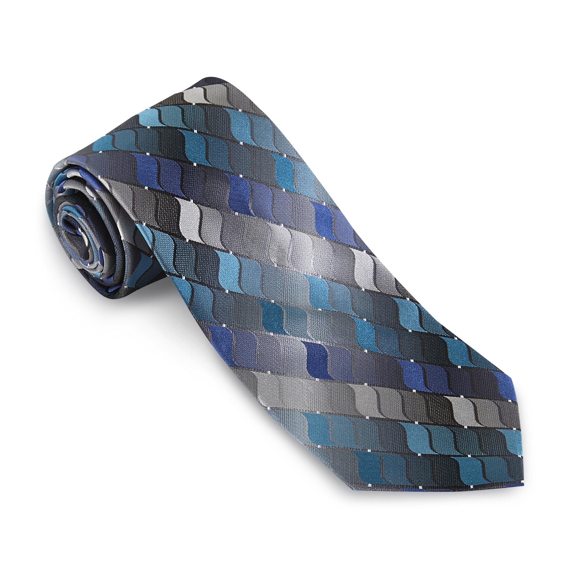 Arrow Men's Silk Necktie - Wave Pattern