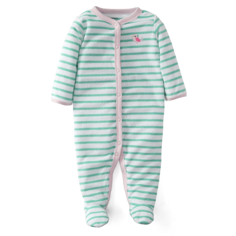 Carter's Newborn Girl's Footed Pajamas - Bird