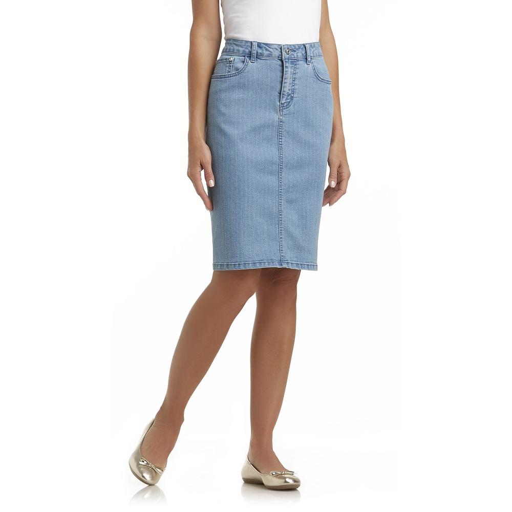 Jaclyn Smith Women's Denim Skirt