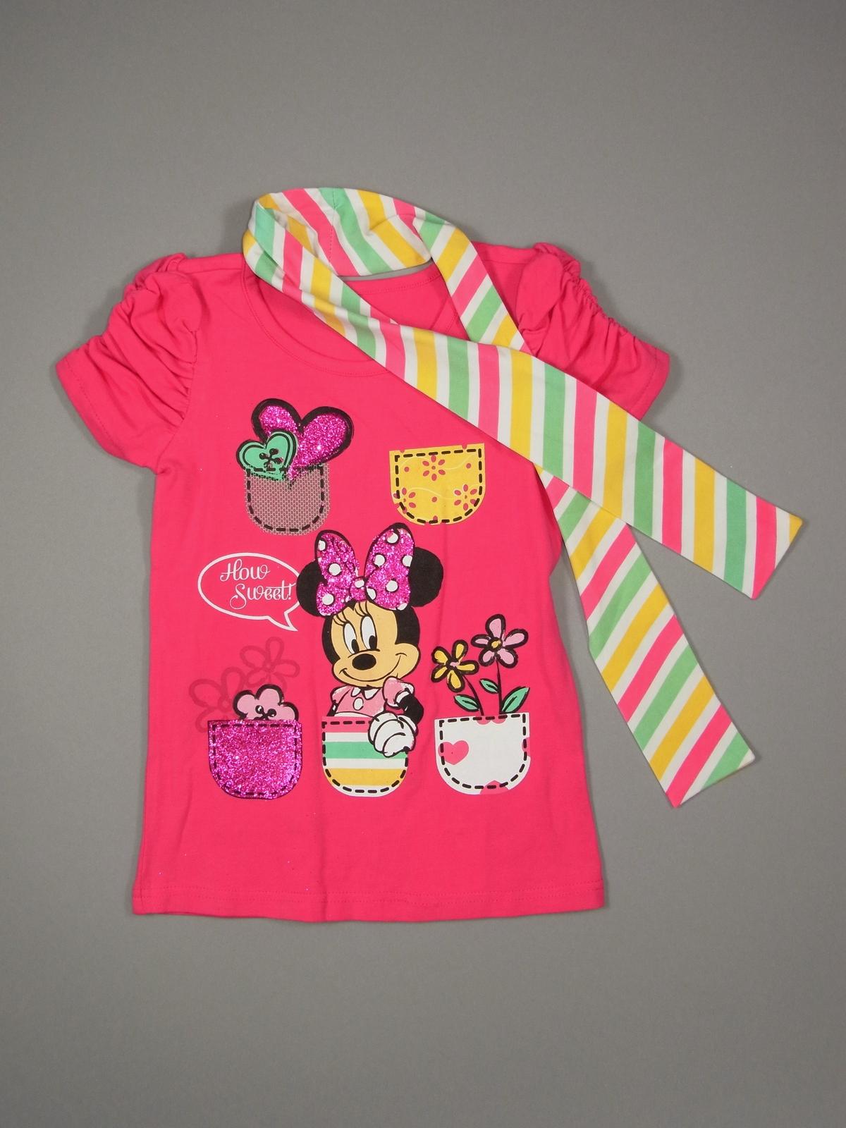Disney Minnie Mouse Girl's Top & Scarf