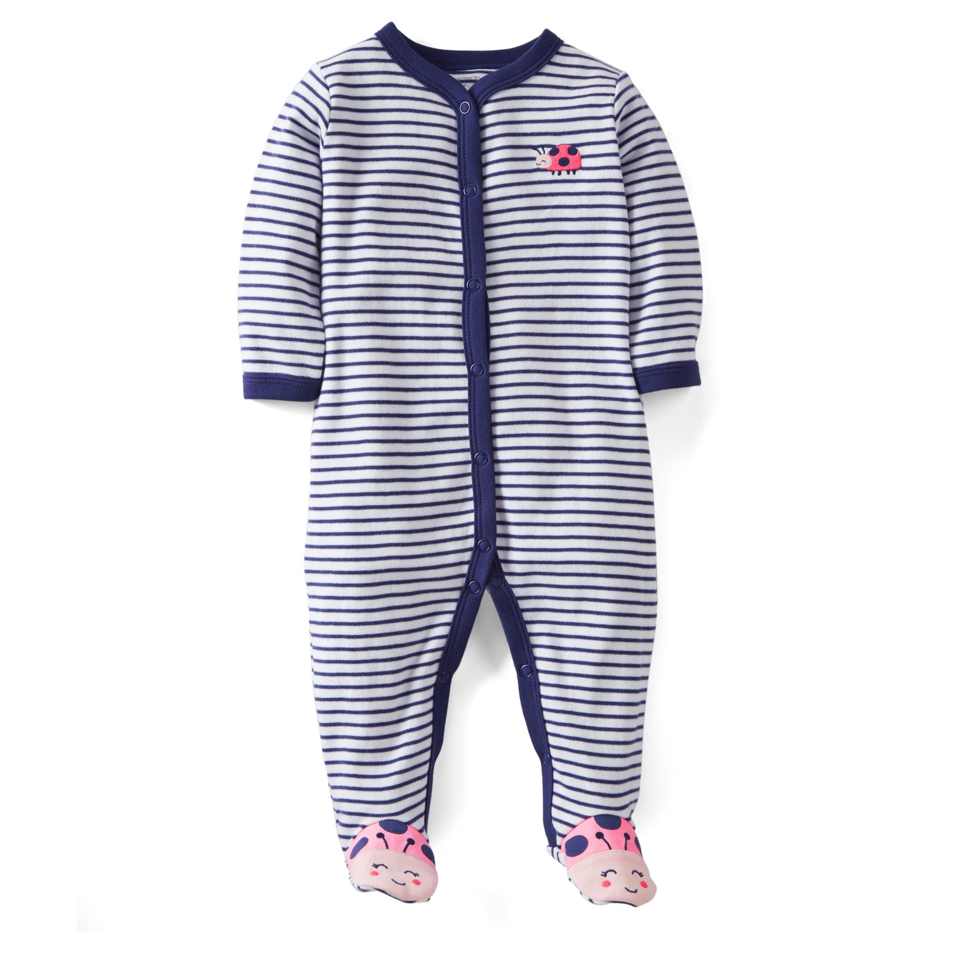 Carter's Newborn Girl's Footed Pajamas - Ladybug