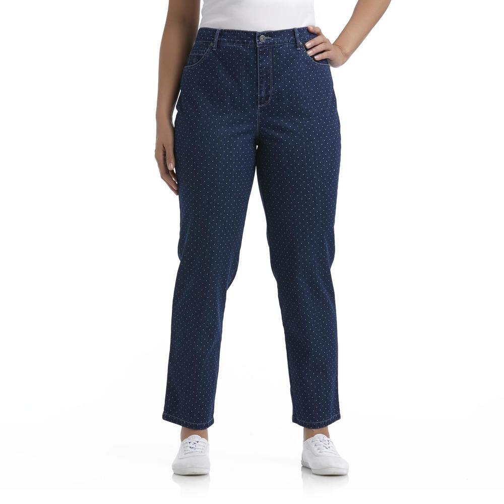 Gloria Vanderbilt Women's Plus Amanda Jeans - Dots