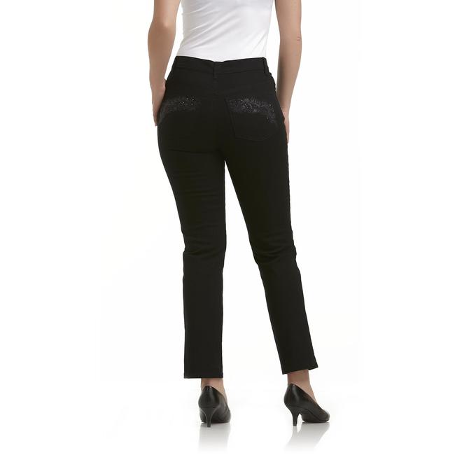 Gloria Vanderbilt Petite's Embellished Amanda Fit Jeans Colored