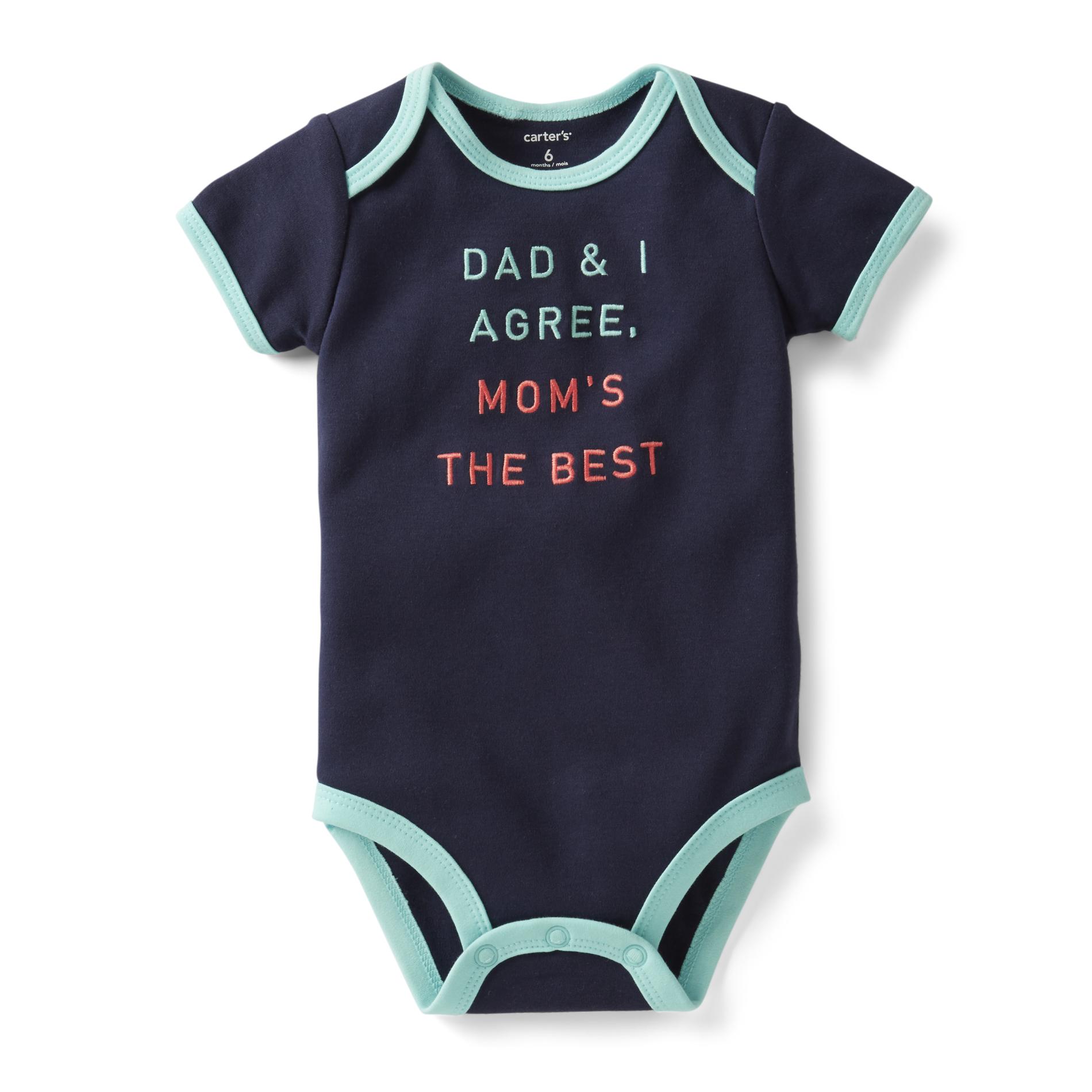 Carter's Newborn Boy's Bodysuit - Mom's The Best
