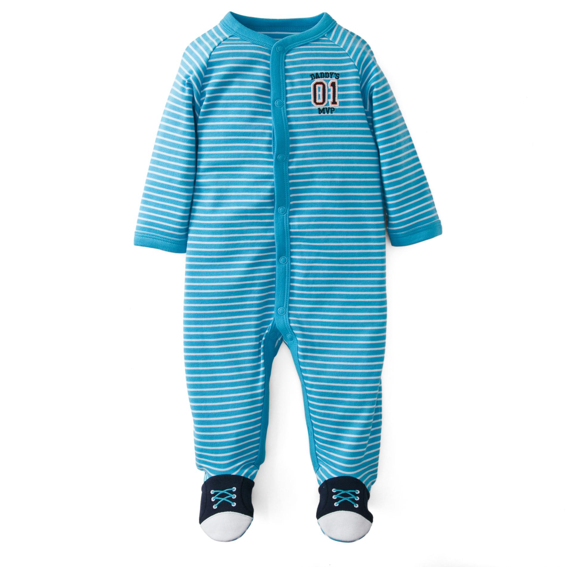 Carter's Newborn Boy's Footed Pajamas - Sport