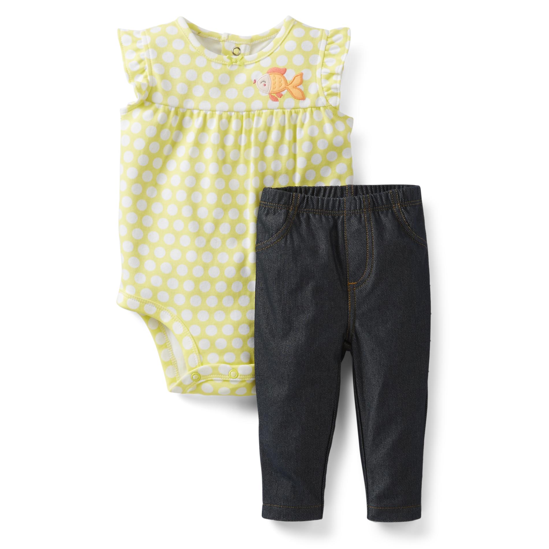 Carter's Infant Girl's Bodysuit & Leggings - Polka Dots