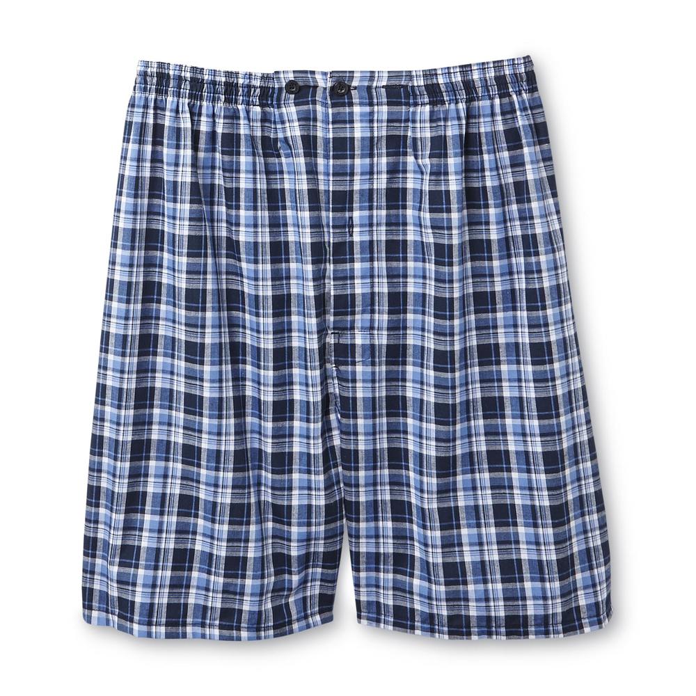 Hanes Men's Big & Tall Pajama Top & Shorts - Plaid