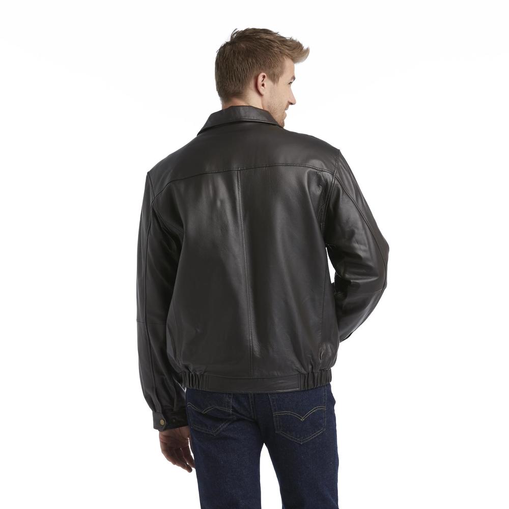 Excelled Mens Lambskin Bomber Jacket - Online Exclusive