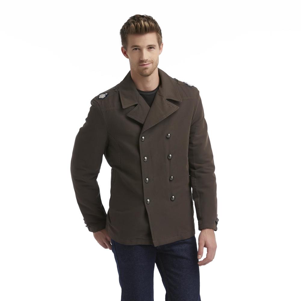 Excelled Men's Military Inspired Pea Coat - Online Exclusive