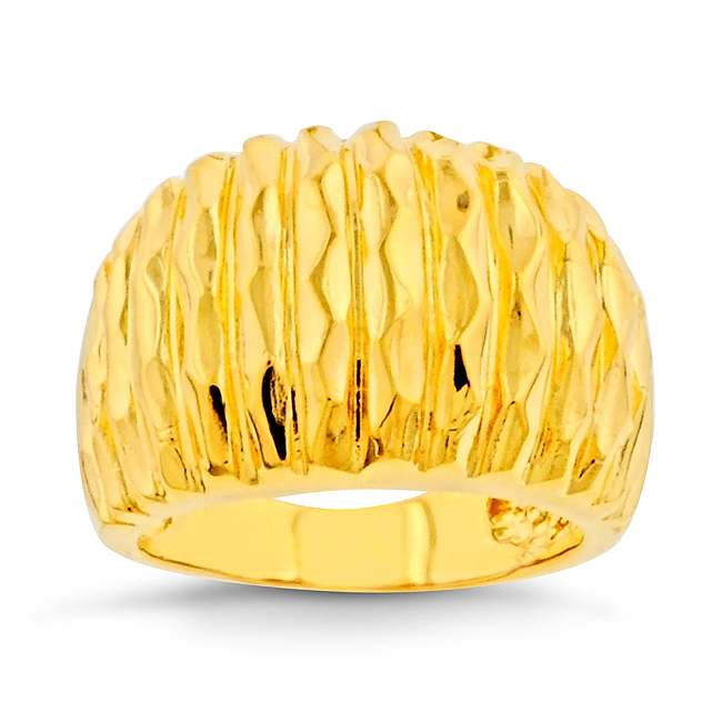 Romanza Gold over bronze  cigar band ring