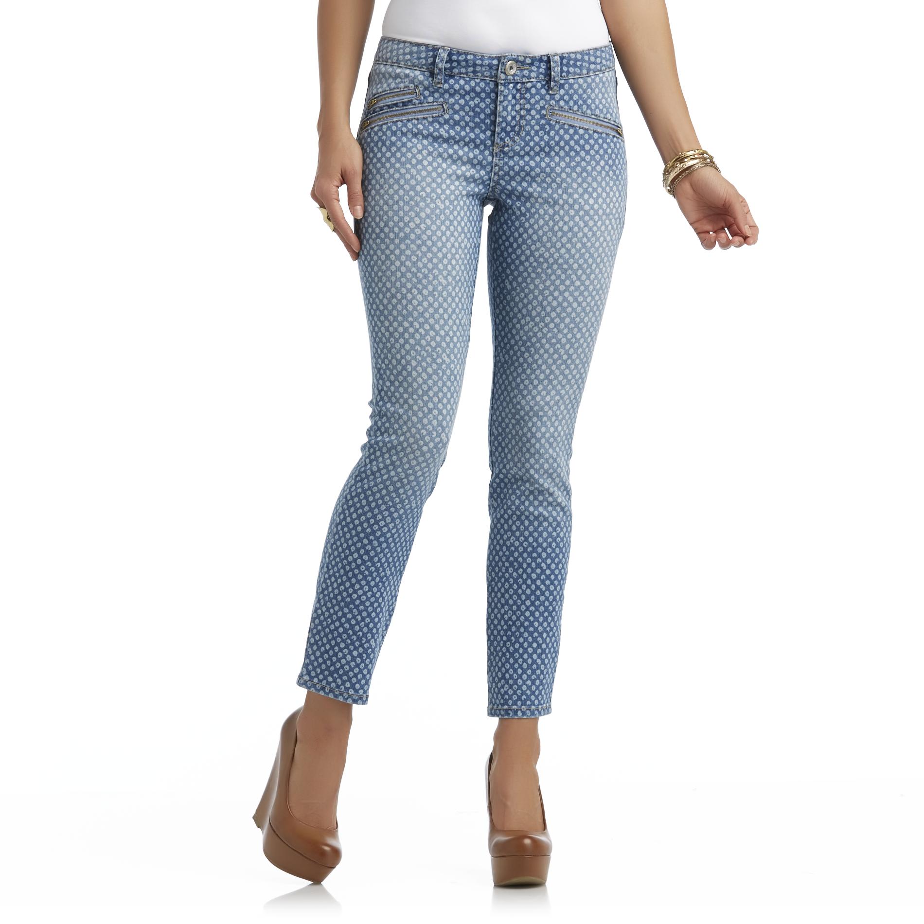 Route 66 Women's Skinny Jeans - Polka Dot