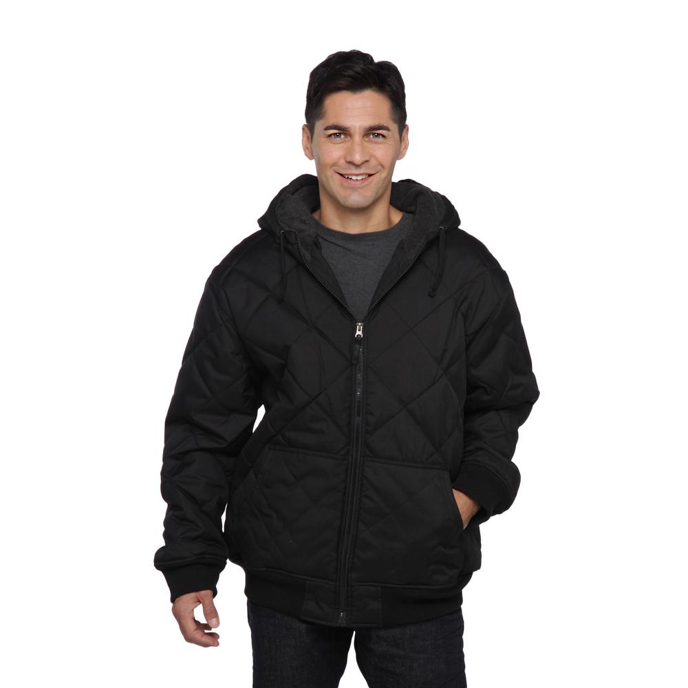 Route 66 Men's Quilted Hooded Winter Coat