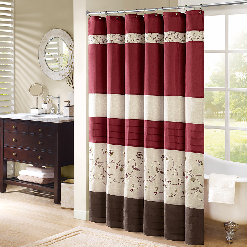 Madison Classics Monroe Polyester Shower Curtain