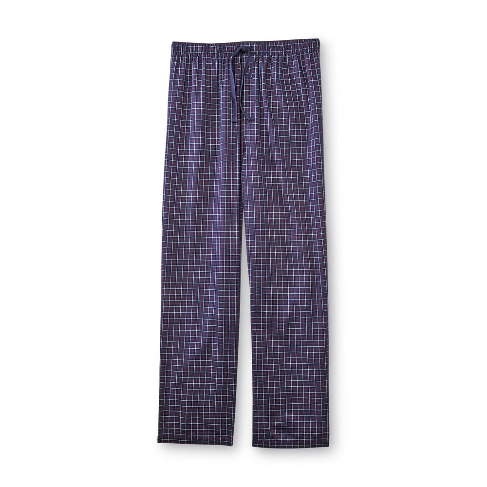 Basic Editions Men's Big & Tall Pajama Pants - Grid
