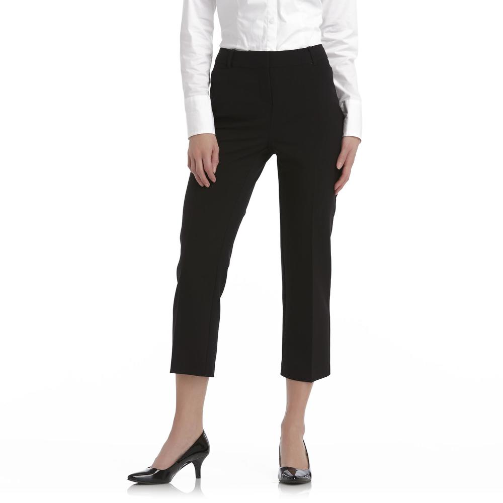 Slimfabulous Women's Perfect Fit Trouser-Style Capris
