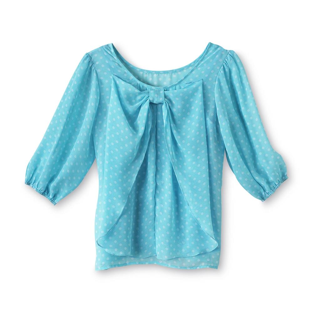 Route 66 Girl's Chiffon Bow Back Top & Cami