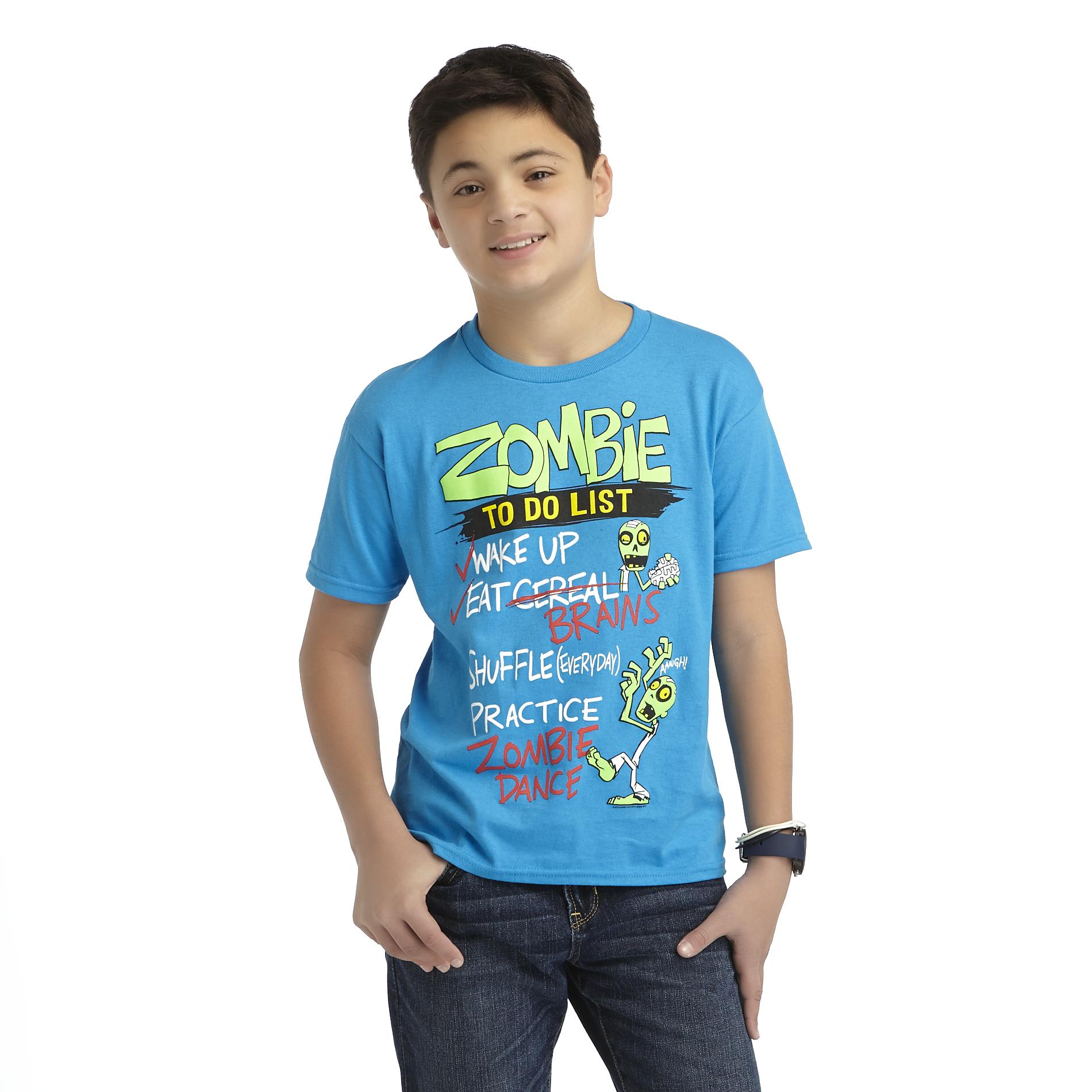 Boy's Graphic T-Shirt - Zombie To-Do List