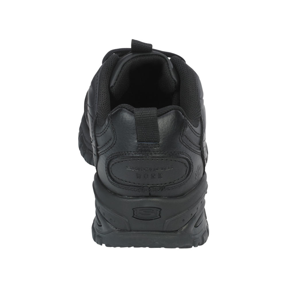Skechers Men's Black Slip Resistant Oxford Shoe 76759