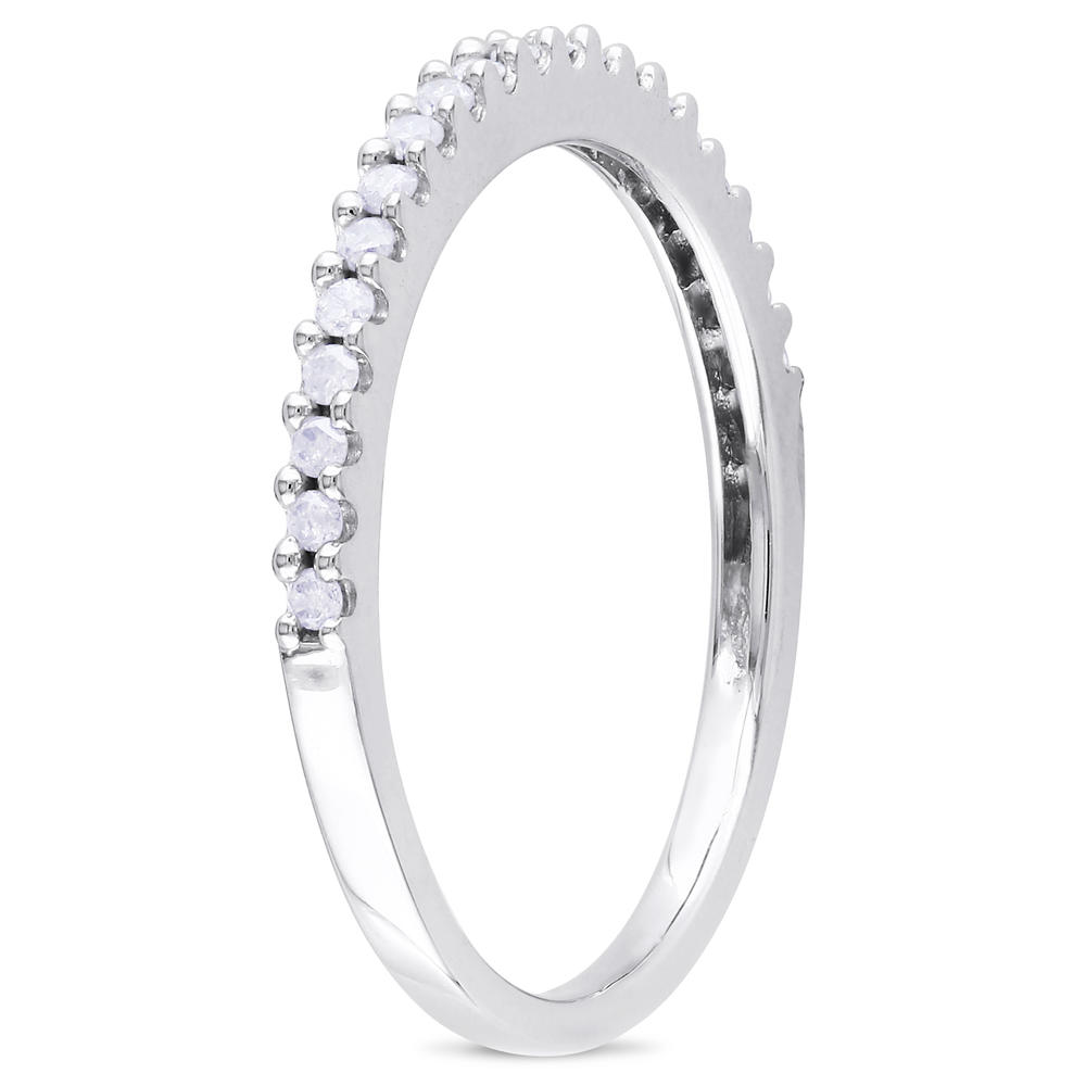 0.20 CTTW 10k White Gold Diamond Anniversary Ring (G-H  I3)