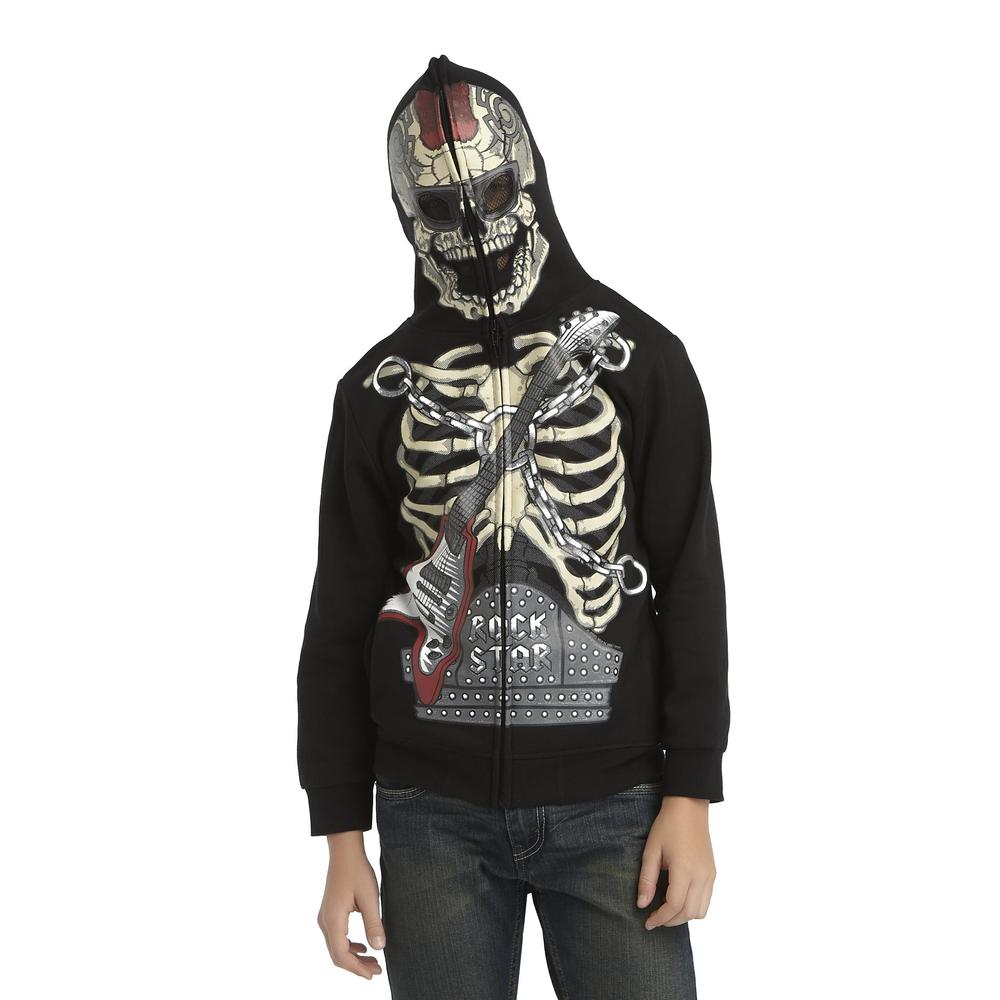 FSD Boy's Costume Hoodie Jacket - Rock Star Skeleton
