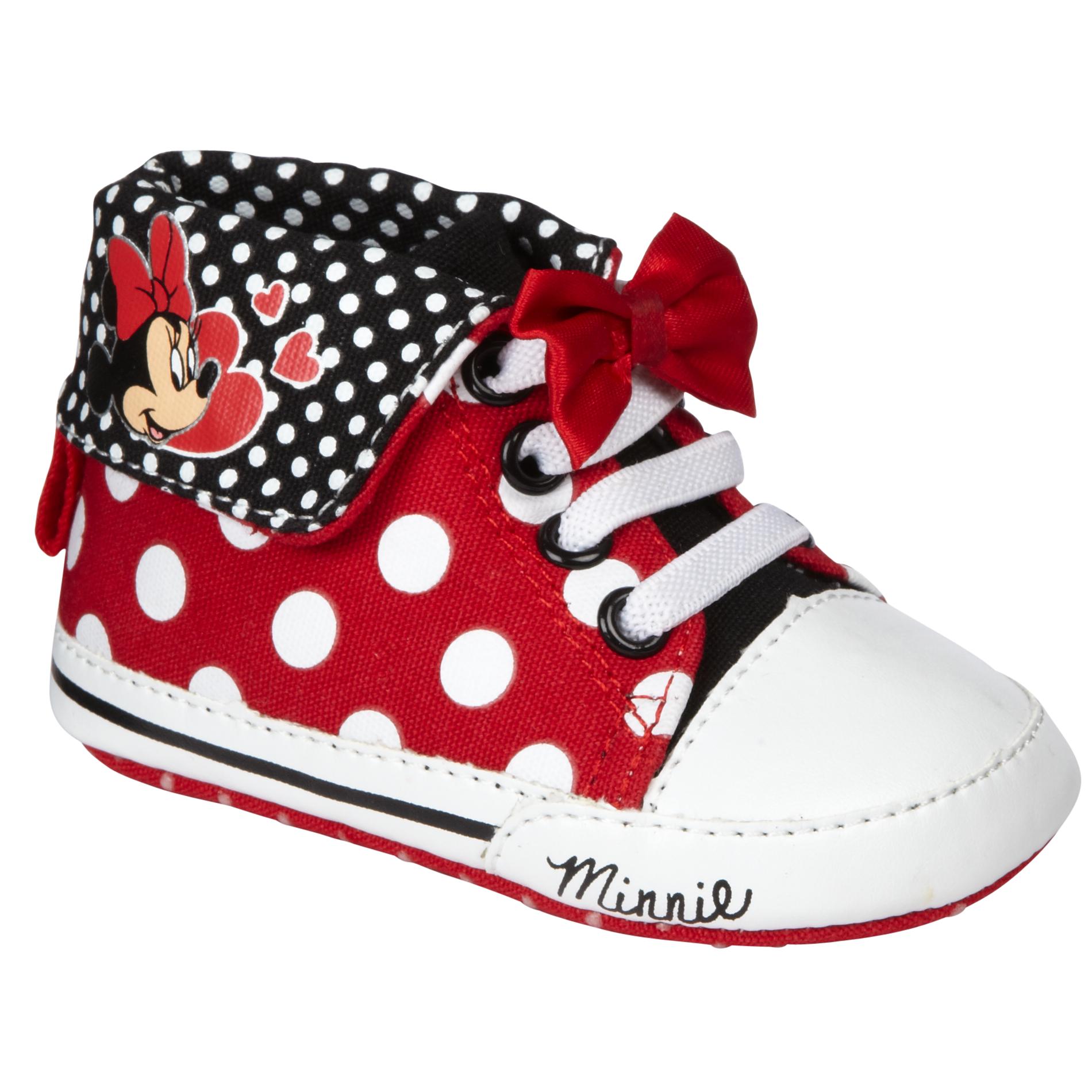 Disney Baby Girl's Casual Minnie Hi-Top - Red