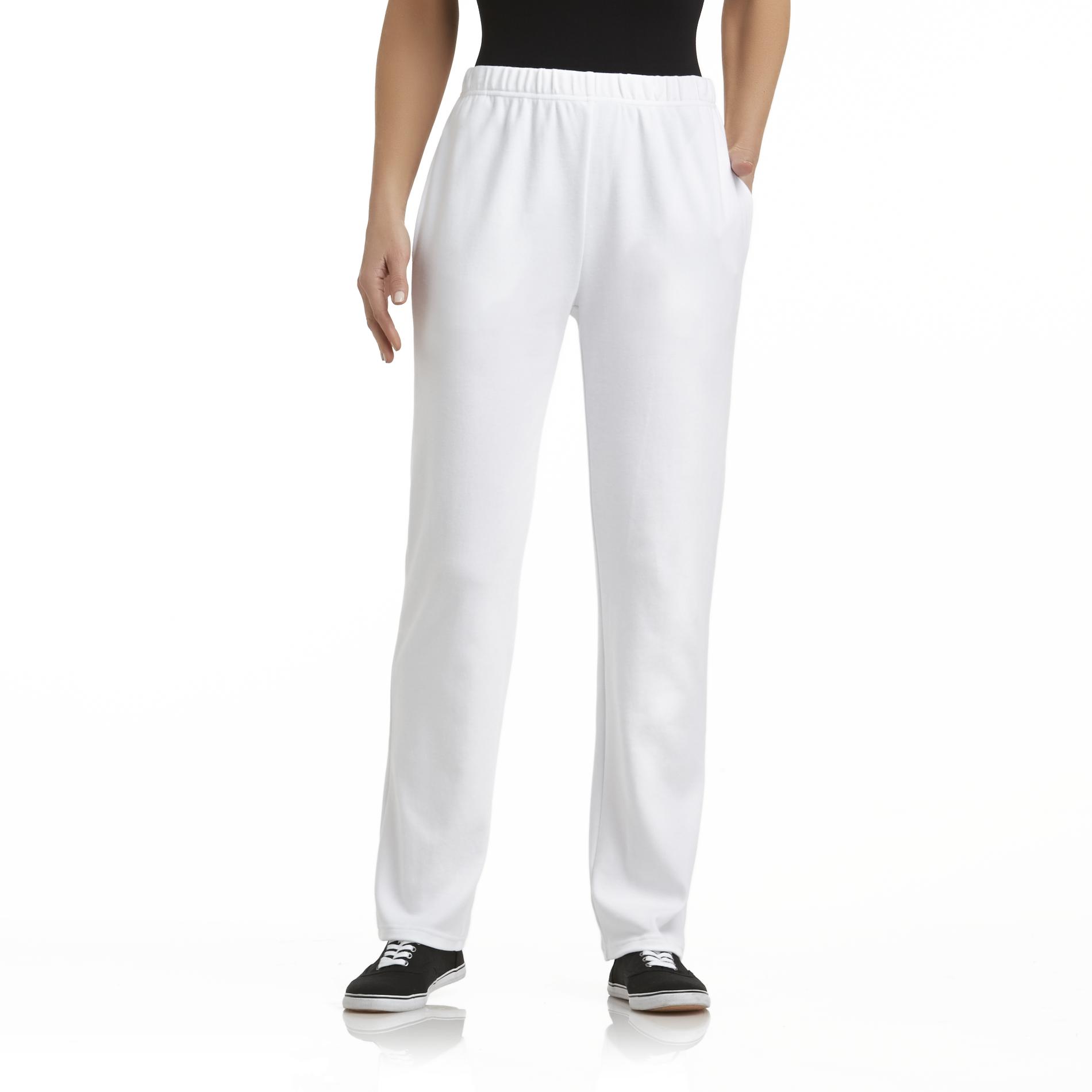 Basic Editions Women's Pull On Knit Pants