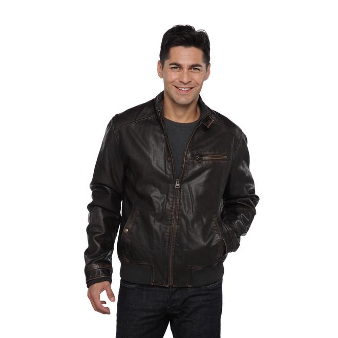 Levi's Men's Faux Leather Bomber Jacket