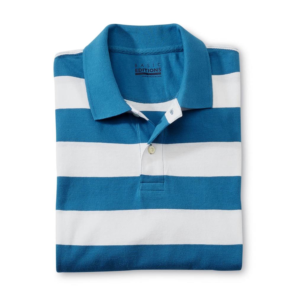 Basic Editions Men's Polo Shirt - Striped