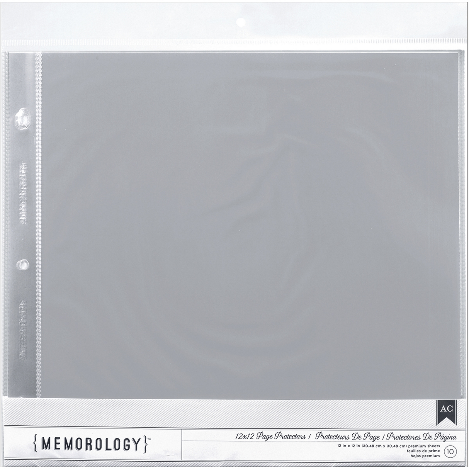 Page Protectors Top Loading 12"X12" For Postbound, D Ring & 3 Ring