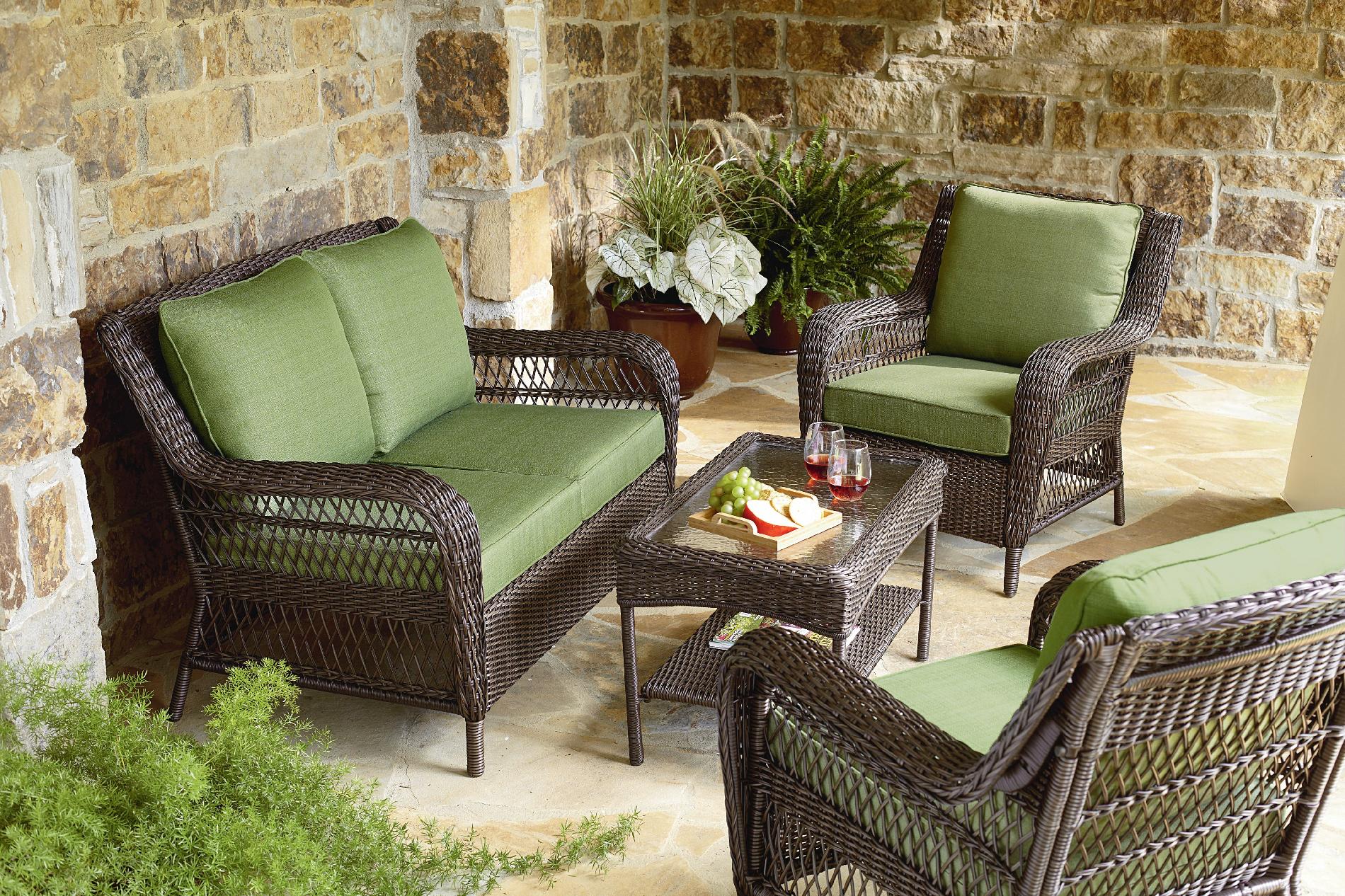 Mason Green Easton 4 Piece Deep Seating set - Outdoor ... Mason Green Easton 4 Piece Deep Seating set - Outdoor ... on Porch & Patio Casual Living id=50251