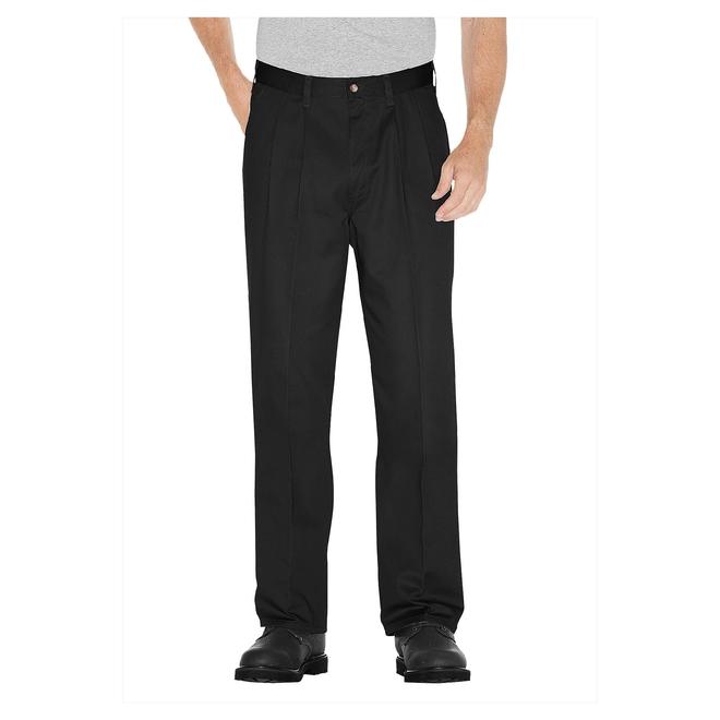 Dickies Men's Relaxed Fit Cotton Pleated Front Pant WP114 - Clothing ...