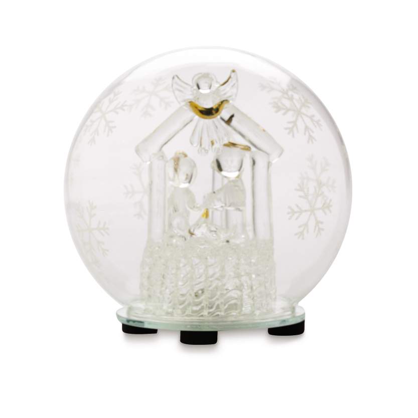 Holiday Handblown Glass Globe - Nativity