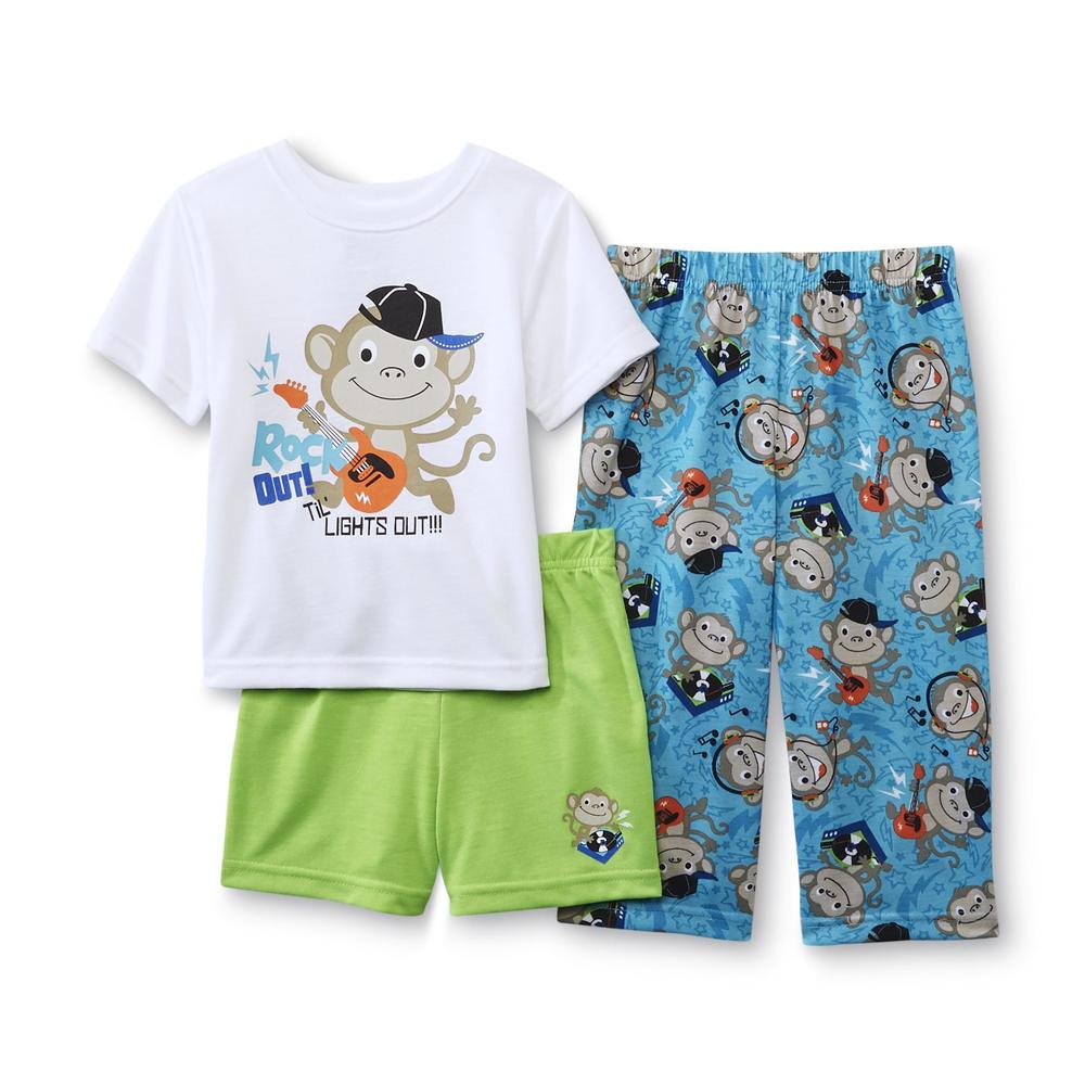 Joe Boxer Infant & Toddler Boy's Pajama Top  Shorts & Pants - Monkey Print