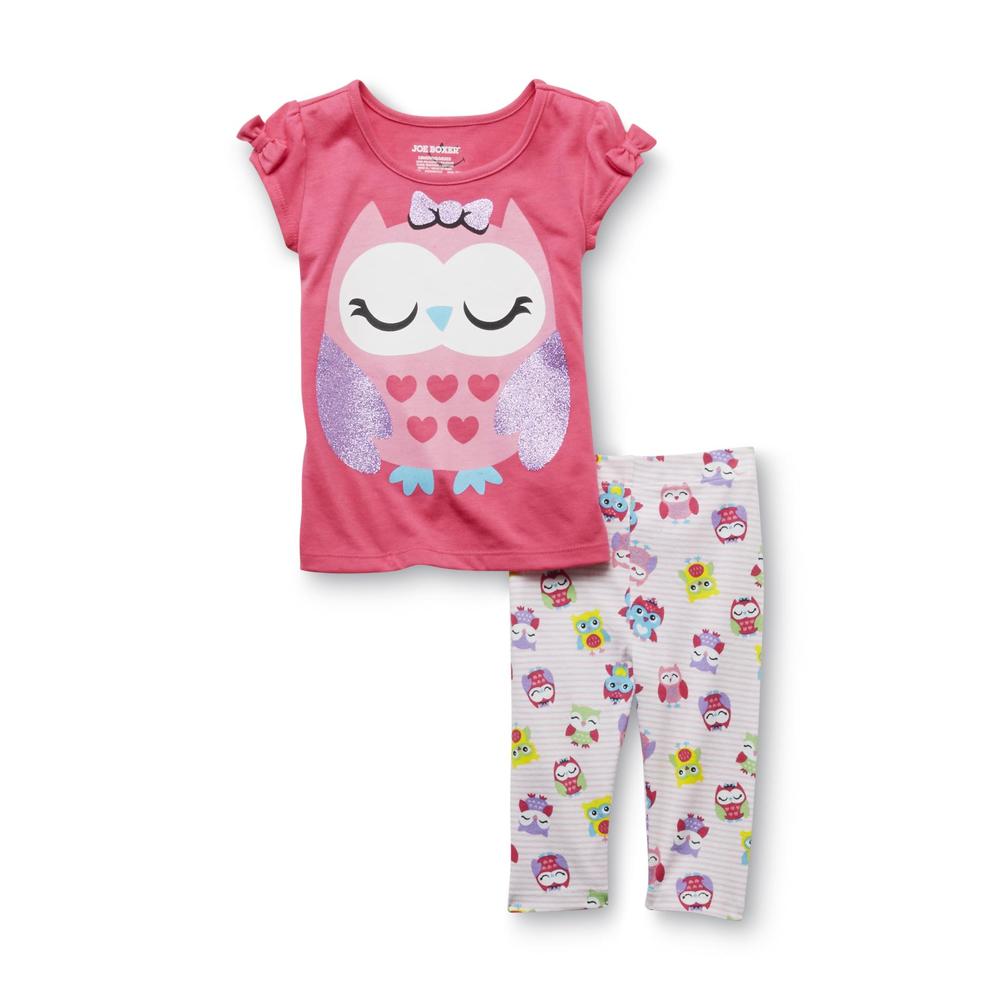 Joe Boxer Infant & Toddler Girl's Pajama Top & Leggings - Owl Print