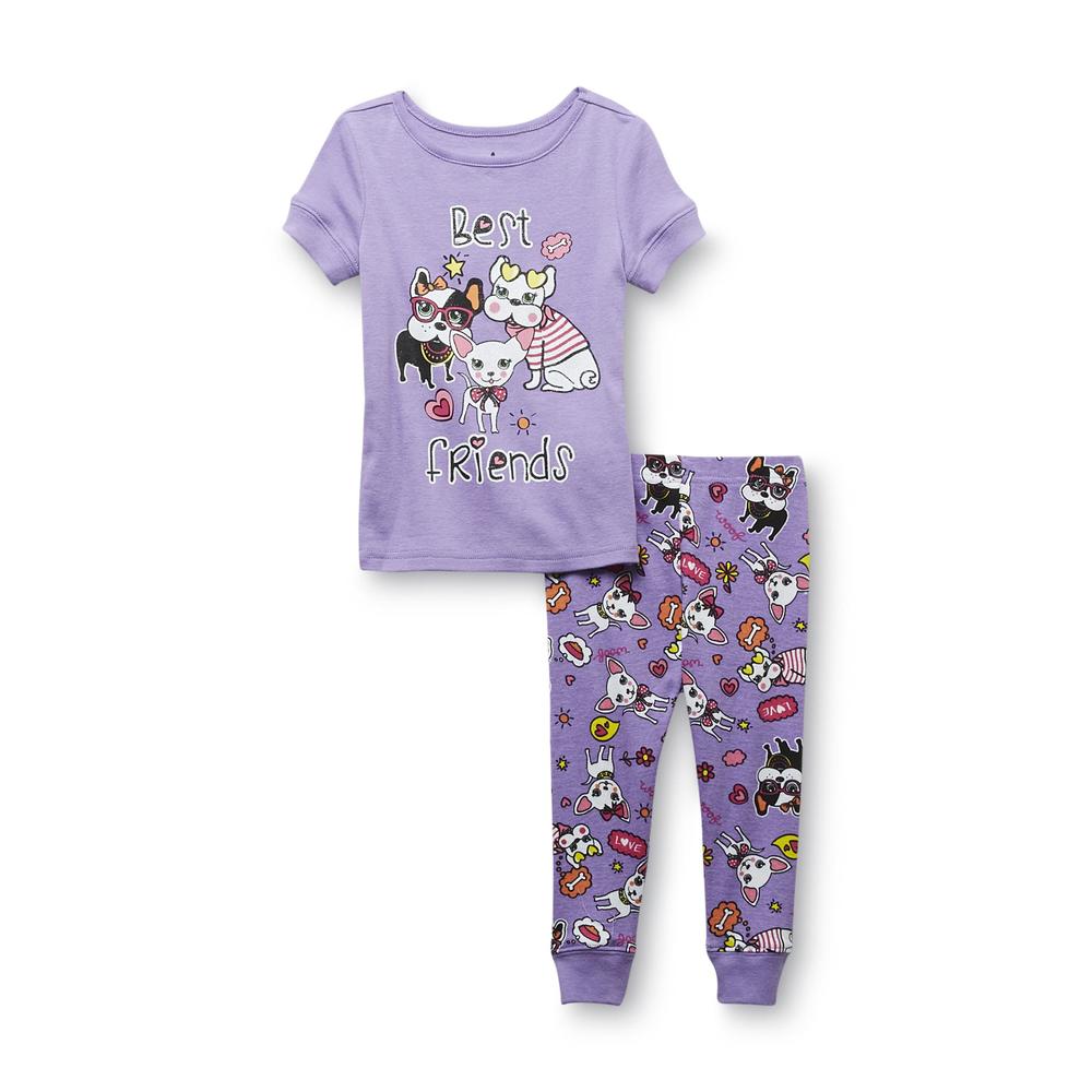 Joe Boxer Infant & Toddler Girl's Pajama Top & Leggings - Dogs