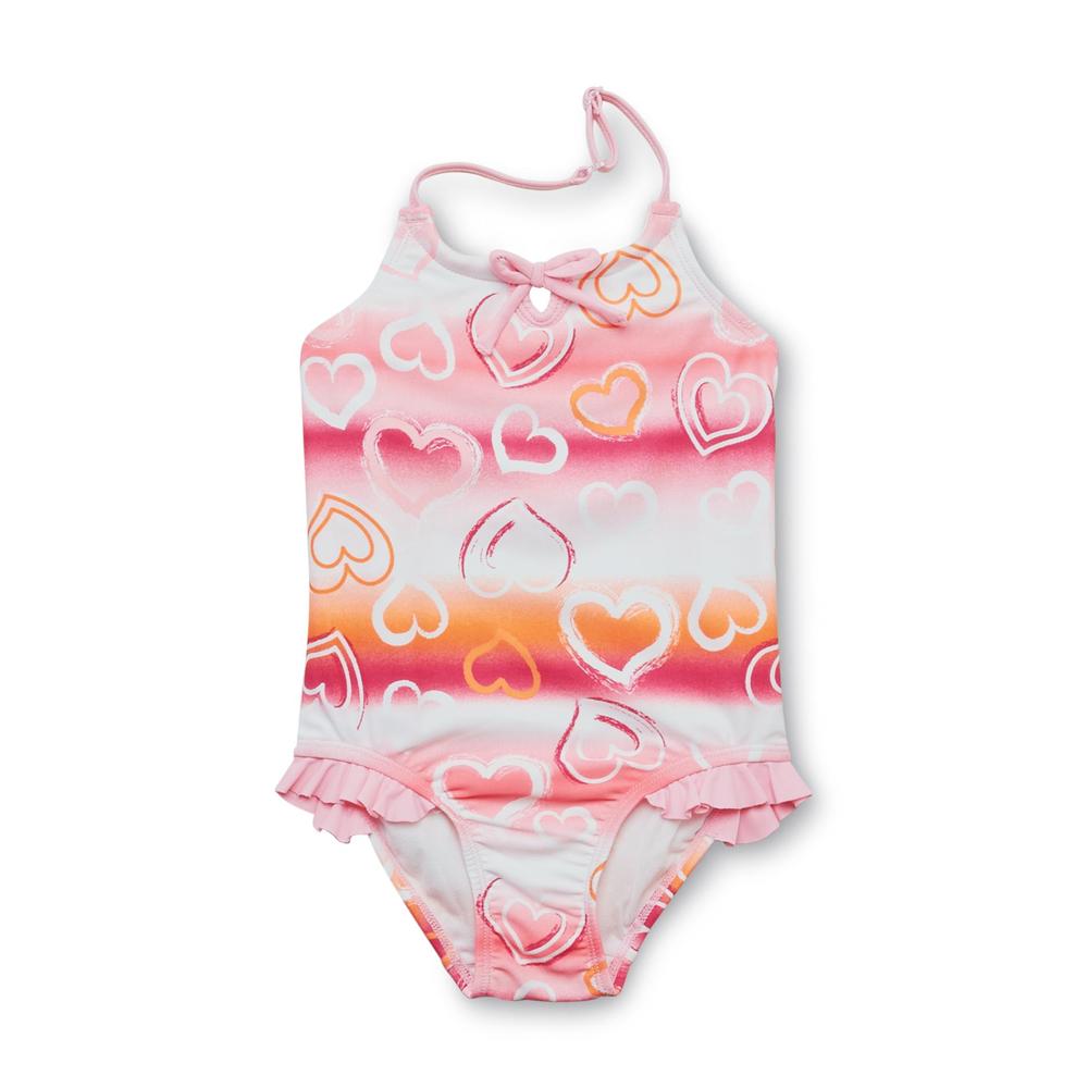 Joe Boxer Infant & Toddler Girl's Swimsuit - Ombre Hearts