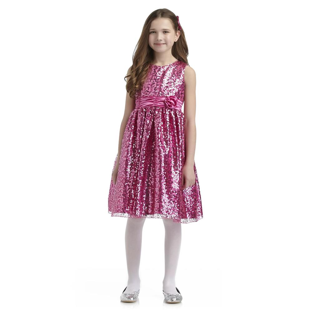American Princess Girl's Sequin Party Dress