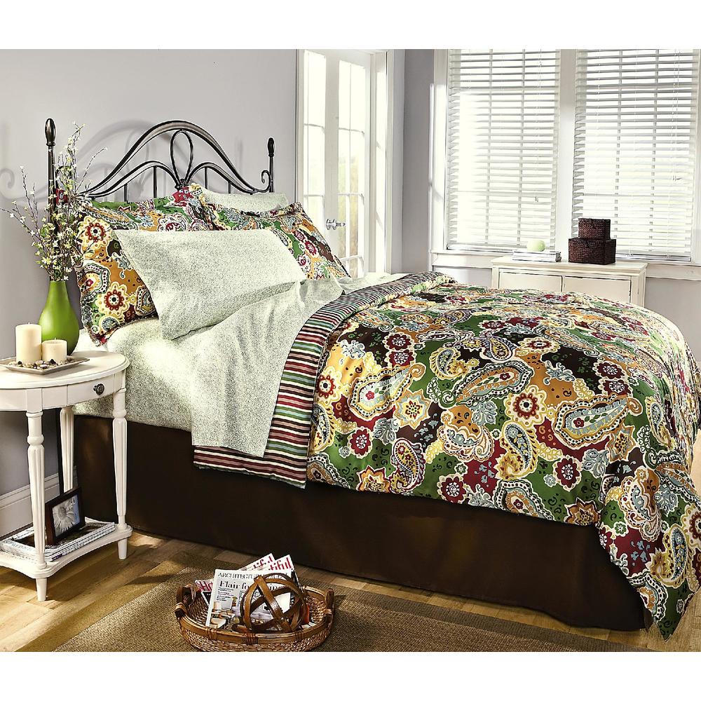 Essential Home Complete Bed Set - Persian Paisley